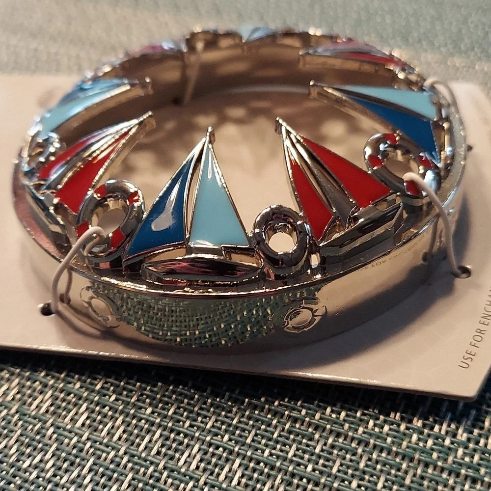 Yankee Candle Illumalid Sailboats Metal Topper For Original Jar Candle BNWT SO